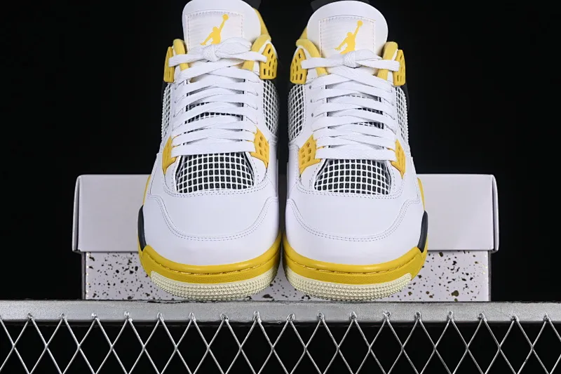 All categories Air Jordan Jordan series basketball shoes Air Jordan 4 GX foreign trade version Air Jordan 4 Retro "Vivid Sulfur" AJ4 Joe 4 Bai Lei Gong AQ9129-101